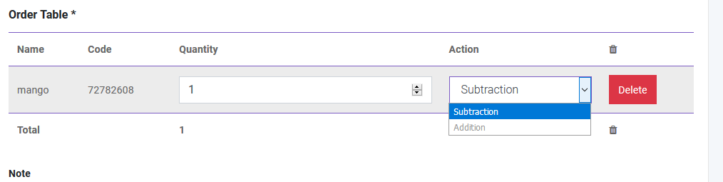 Quantity Adjustment 2