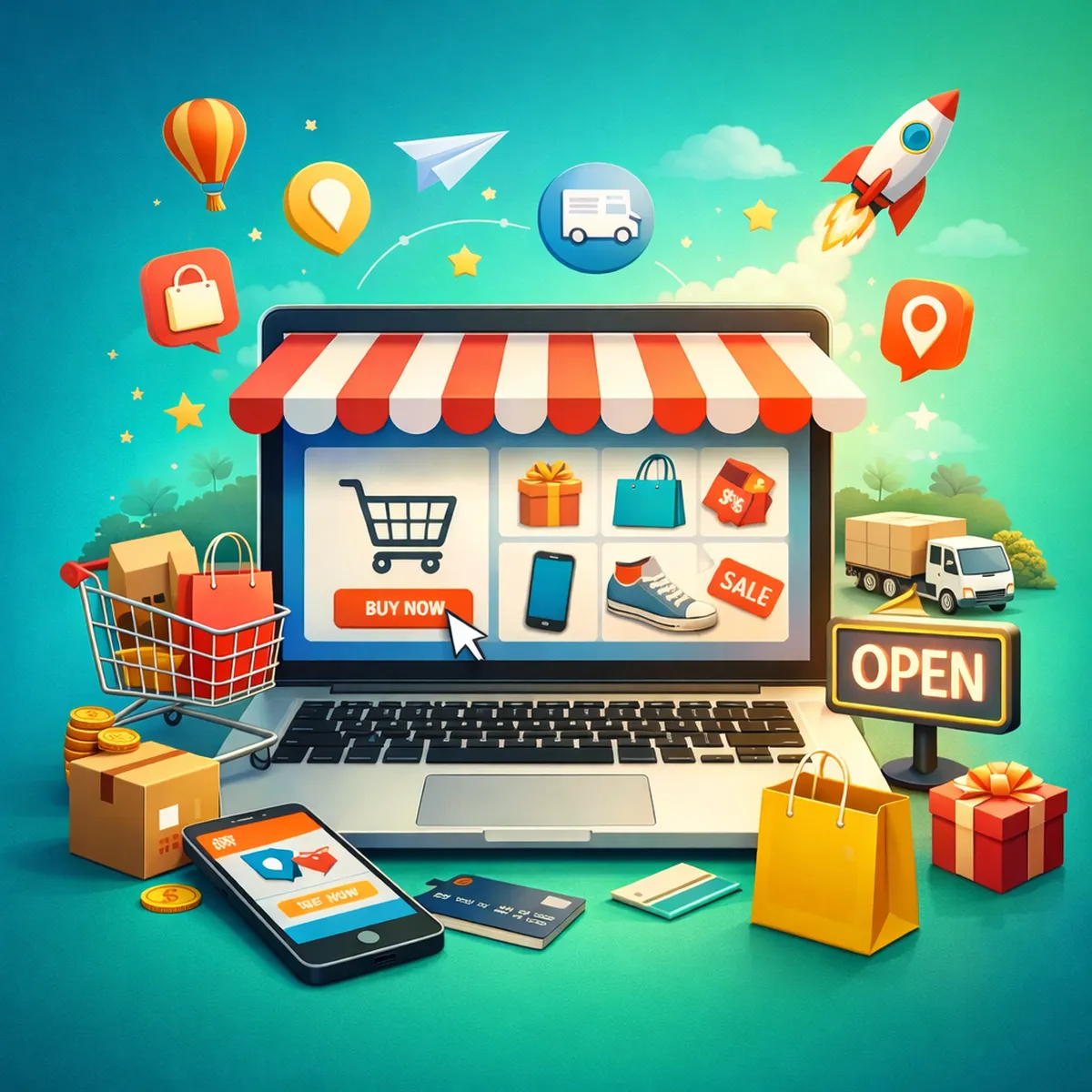 متجر إلكتروني جاهز – ابدأ البيع أونلاين بسهولة